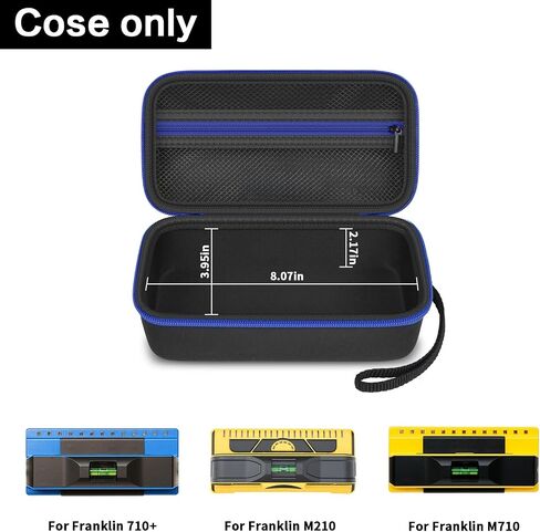 حافظة GWCASE متوافقة مع Franklin Sensors ProSensor M210 710PRO 710 Professional Stud Finder. حامل حقيبة تخزين للسفر مع جيب شبكي للبطارية والملحقات الأخرى (العلبة فقط) - أزرق in Kuwait