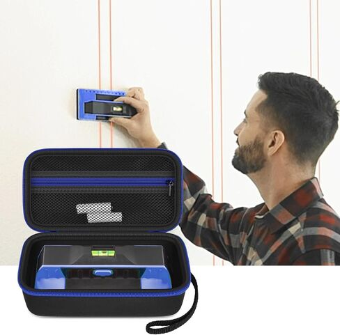 حافظة GWCASE متوافقة مع Franklin Sensors ProSensor M210 710PRO 710 Professional Stud Finder. حامل حقيبة تخزين للسفر مع جيب شبكي للبطارية والملحقات الأخرى (العلبة فقط) - أزرق in Kuwait