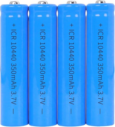 18350 Battery Lithium 2 Pack,3.7V Rechargeable Battery 1100mAh Flat Top for Flashlight, Solar Garden Light and More in Saudi Arabia
