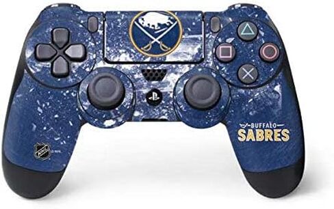 Skinit Decal Gaming Skin Compatible with PS4 Controller - Officially Licensed NHL Buffalo Sabres Home Jersey Design in Saudi Arabia