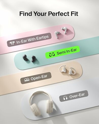 Belkin SoundForm Anywhere Wireless EarBuds, IPX4 Waterproof Bluetooth Earphones, Long-Lasting Comfort, Compact Case with Keyring for iPhone, iPad, Tablet, Laptop, Hiking, Running, Travel, etc. - Black in Saudi Arabia