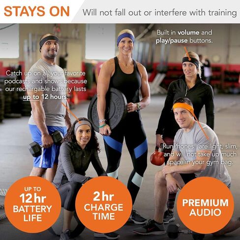 RunPhones الجديد AcousticSheep Wireless | سماعات بلوتوث للجري والتمرين والمزيد | مكبرات صوت مسطحة | بطارية قابلة للشحن تدوم حتى 12 ساعة (صغير، أسود سويفت) in Saudi Arabia