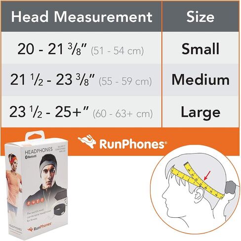 RunPhones الجديد AcousticSheep Wireless | سماعات بلوتوث للجري والتمرين والمزيد | مكبرات صوت مسطحة | بطارية قابلة للشحن تدوم حتى 12 ساعة (صغير، أسود سويفت) in Saudi Arabia