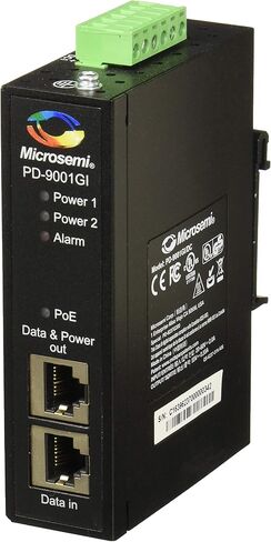 PD-9001GI/DC PoE حاقن، 30 وات، 1 موصل إخراج، أسود in Kuwait