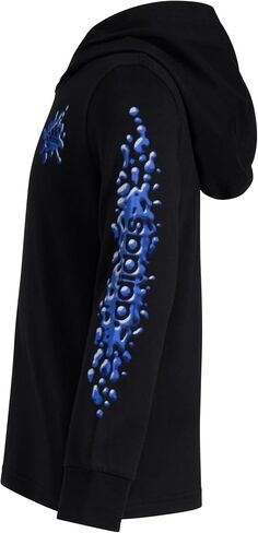 adidas Boys' Long Sleeve Cotton Jersey Hooded T-Shirt Tee in Saudi Arabia
