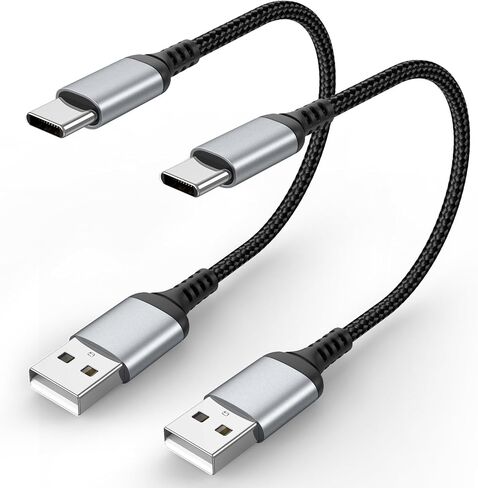 USB A to USB C Cable 3 FT, 2-Pack USB to Type C Cable Fast Charging, Braided 3FT USBA to USBC Cable, USB to USB-C Carplay Cord for iPhone 17/16/15 Pro Max, MacBook, iPad, Google Pixel in Saudi Arabia