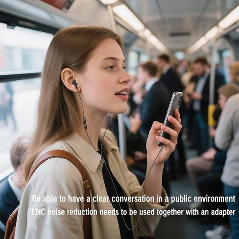 Wired Earphones Immersive Bass Noise Cancellation Call,Four Units in-Ear Headphones Wired Earbuds with Microphone Noise-canceling,subwoofer and Clear DAC decoded Sound Universal USB C 3.5mm Plug in Kuwait
