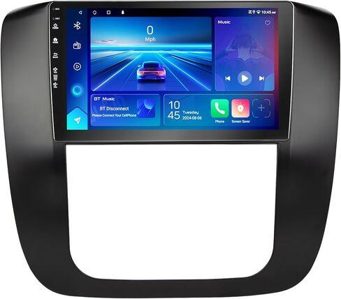 5G WiFi(6) Car Radio for GMC Yukon Chevrolet Chevy Silverado 2007-2013 Tahoe Sierra Android13/Wireless CarPlay/Android Auto/Touch Screen/GPS Navigation/Bluetooth/FM/HD Backup Camera (Mahogany(2+64)) in Saudi Arabia