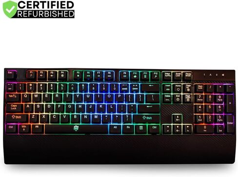 Deco Gear MECHBRD100 Mechanical Gaming Keyboard - RGB Back Lighting - Anti-Ghosting Black - (Renewed) in Kuwait