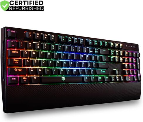 Deco Gear MECHBRD100 Mechanical Gaming Keyboard - RGB Back Lighting - Anti-Ghosting Black - (Renewed) in Kuwait