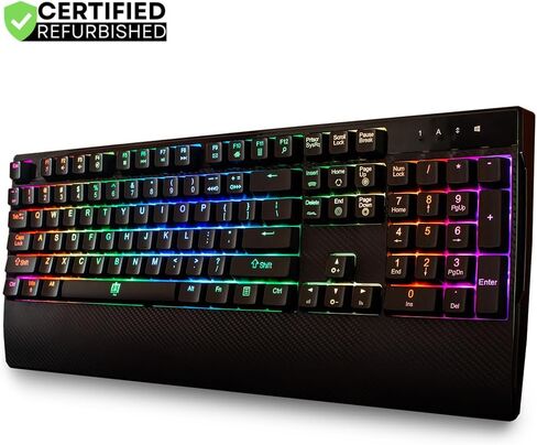 Deco Gear MECHBRD100 Mechanical Gaming Keyboard - RGB Back Lighting - Anti-Ghosting Black - (Renewed) in Kuwait