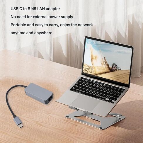 محول USB C إلى إيثرنت، محول إيثرنت من النوع C إلى RJ45 جيجابت، محول شبكة LAN، محول USB C إلى RJ45 LAN لـ 7 8 8.1 10، OS X in Kuwait