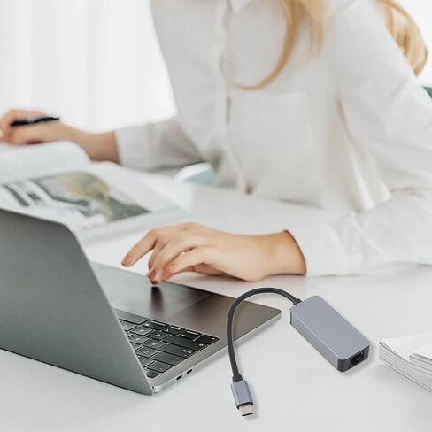 محول USB C إلى إيثرنت، محول إيثرنت من النوع C إلى RJ45 جيجابت، محول شبكة LAN، محول USB C إلى RJ45 LAN لـ 7 8 8.1 10، OS X in Kuwait