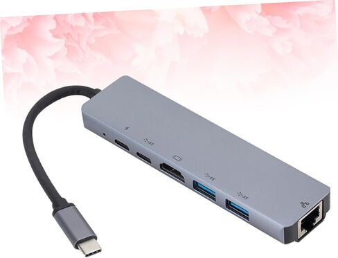 Artibetter USB to Adapter Type c to Ethernet Port Gigabit Ethernet LAN Adapter USB Hub Charger Light Grey in Saudi Arabia