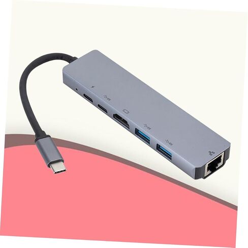 Artibetter USB to Adapter Type c to Ethernet Port Gigabit Ethernet LAN Adapter USB Hub Charger Light Grey in Saudi Arabia