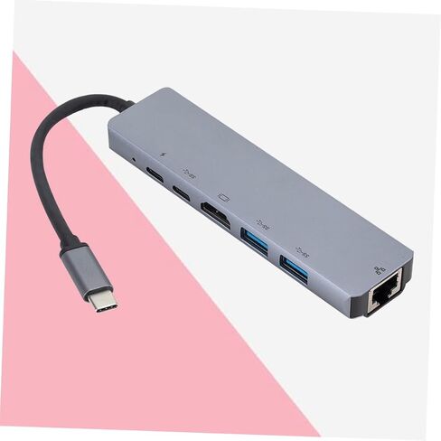 Artibetter USB to Adapter Type c to Ethernet Port Gigabit Ethernet LAN Adapter USB Hub Charger Light Grey in Saudi Arabia