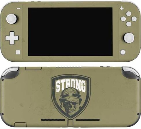 Skinit Decal Gaming Skin Compatible with Nintendo Switch Lite - Black and White Camo American Flag Design in Saudi Arabia