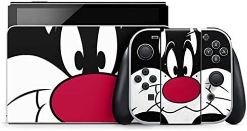 Skinit Decal Gaming Skin Compatible with Nintendo Switch OLED (2021) - Officially Licensed Looney Tunes Sylvester The Cat Big Head Design in Saudi Arabia
