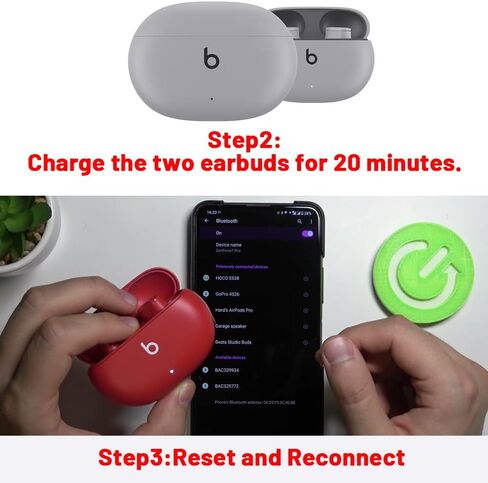 Single Left Ear Bud Replacement for Beats Studio Bud (NOT for Bud+) (Sunset Pink) in Saudi Arabia