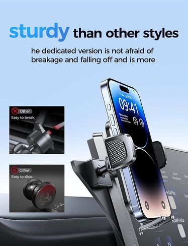 Car Phone Holder for Toyota Rav4 2019-2025 Accessories,8-Inch Screen Fixed Clip,Ultra-Stable Clip with Anti-Shake,360° Rotation Smart Phone Mount in Saudi Arabia