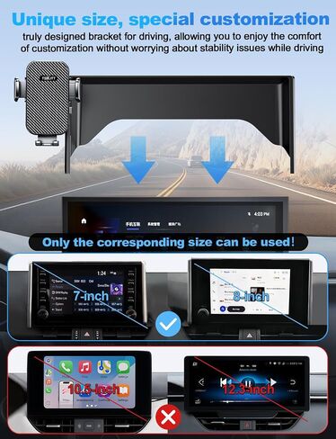 Car Phone Holder for Toyota Rav4 2019-2025 Accessories,8-Inch Screen Fixed Clip,Ultra-Stable Clip with Anti-Shake,360° Rotation Smart Phone Mount in Saudi Arabia