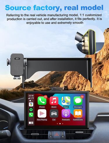 Car Phone Holder for Toyota Rav4 2019-2025 Accessories,8-Inch Screen Fixed Clip,Ultra-Stable Clip with Anti-Shake,360° Rotation Smart Phone Mount in Saudi Arabia