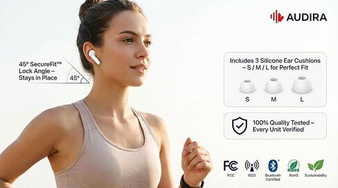 سماعات أذن لاسلكية، بلوتوث 6.0، سماعات رأس لاسلكية، شاشة LED رقمية للبطارية، سماعات أذن مقاومة للماء IPX7، وقت تشغيل لمدة 56 ساعة، وضع الاستعداد 200 ساعة، شحن من النوع C، أدوات تحكم ذكية باللمس. (أسود) in Saudi Arabia