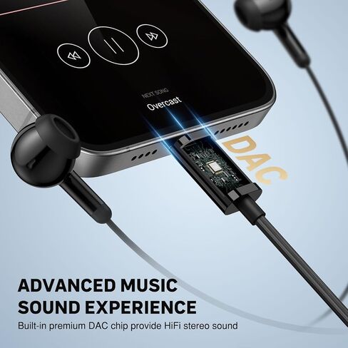 iMangoo 3 EQ Mode USB C Headphones Wired Earbuds with Microphone DAC HiFi Bass Sound Type C Earphones Plug in Ear Buds for iPhone 17 Air 16 Pro Max 15 for Samsung S25 S24 for Google Pixel 10 White in Saudi Arabia