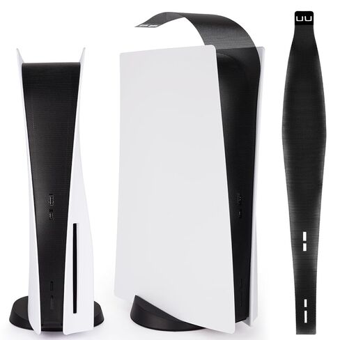 شبكة غطاء غبار متوافقة مع بلاي ستيشن 5 - تحمي وحدة تحكم PS5 من الغبار والوبر والشعر (تناسب الأقراص والإصدارات الرقمية) (أحمر) in Kuwait