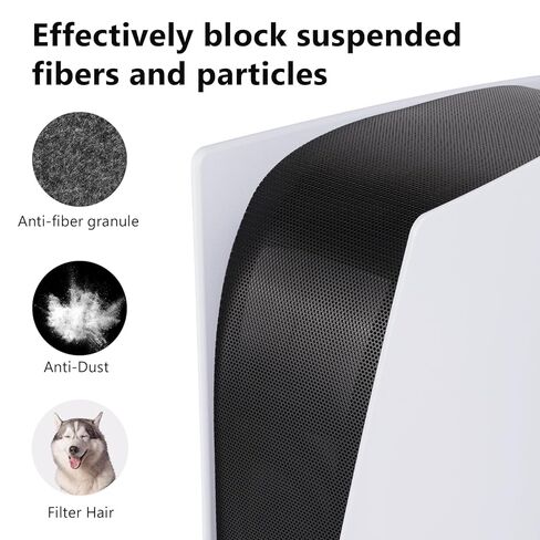 شبكة غطاء غبار متوافقة مع بلاي ستيشن 5 - تحمي وحدة تحكم PS5 من الغبار والوبر والشعر (تناسب الأقراص والإصدارات الرقمية) (أحمر) in Kuwait