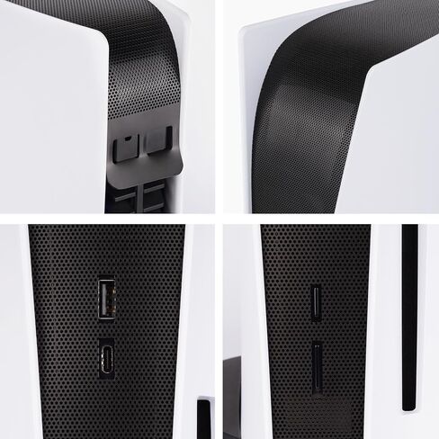 شبكة غطاء غبار متوافقة مع بلاي ستيشن 5 - تحمي وحدة تحكم PS5 من الغبار والوبر والشعر (تناسب الأقراص والإصدارات الرقمية) (أحمر) in Kuwait