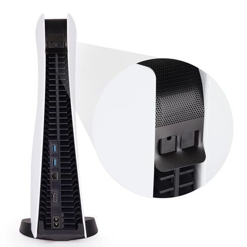 شبكة غطاء غبار متوافقة مع بلاي ستيشن 5 - تحمي وحدة تحكم PS5 من الغبار والوبر والشعر (تناسب الأقراص والإصدارات الرقمية) (أحمر) in Kuwait