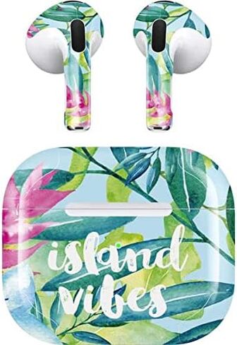 غلاف صوتي من Skinit متوافق مع Apple AirPods (الجيل الثالث، 2021) - تصميم Island Vibes المصمم في الأصل من Skinit in Saudi Arabia
