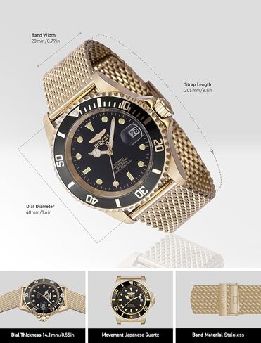 Invicta Men's 47723 Pro Diver Automatic 3 Hand Black Dial Watch in Saudi Arabia