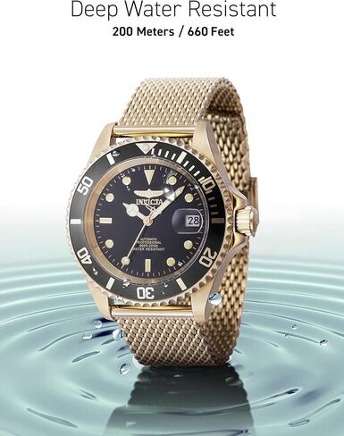 Invicta Men's 47723 Pro Diver Automatic 3 Hand Black Dial Watch in Saudi Arabia