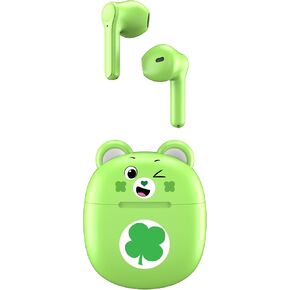 سماعات أذن لاسلكية بتقنية البلوتوث من Care Bears مع علبة شحن - ميكروفون مدمج، سهل الاقتران، تصميم لطيف على شكل دب، أرجواني، مثالي للأطفال والمشجعين المراهقين in Kuwait
