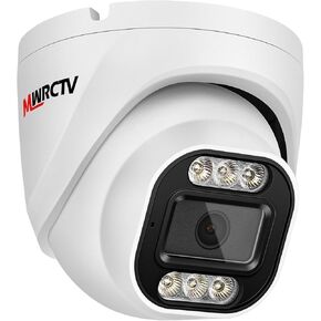 8MP POE IP Camera Outdoor,4K UltraHD Turret Security Dome Camera 2.8mm Wide Angle Lens,AI Human&Vehicle Detection,Smart Color Night Vision,Bulit in Mic,Full Metal Case Compatible for NVR RTSP in Kuwait