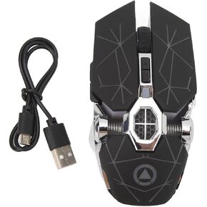 Wireless Mouse Rechargeable A7 Mice Matte Black RGB Punk Style 2.4Ghz for Lithium Battery RGB Mouse Mouse for Bluetooth Mouse Rechargable Mouse Li Battery Battery Gaming Mice in Kuwait