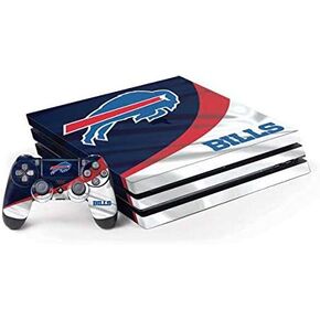 ملصق Skinit المخصص للألعاب متوافق مع وحدة تحكم PS4 Pro وحزمة وحدة التحكم - تصميم NFL Buffalo Bills المرخص رسميًا in Kuwait