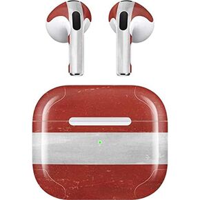 غلاف صوتي من Skinit متوافق مع Apple AirPods (الجيل الثالث، 2021) - تصميم Skinit الأصلي بتصميم علم لاتفيا المتعثر in Kuwait