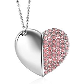 محرك فلاش USB 2.0، عصا ذاكرة USB لطيفة على شكل قلب رومانسي، محرك إبهام للصور والموسيقى وتخزين الملفات (أرجواني، 32 جيجابايت) in Kuwait