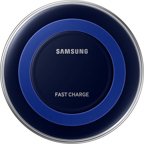 Samsung Qi Certified Fast Charge Wireless Charger Pad (Includes Wall Charger) Universally compatible with all Qi enabled phones - Black/Blue (2 PACK) in Saudi Arabia
