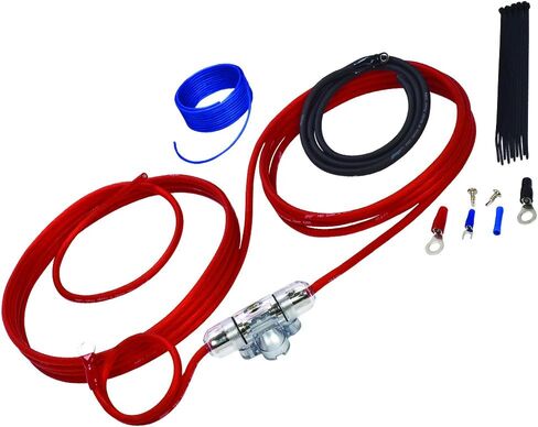 Stinger SK4281 8 Gauge 4000 Series Power Amplifier Installation Kit, Red in Saudi Arabia