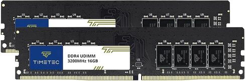 Timetec 64GB KIT(4x16GB) DDR4 3200MHz (or 2933MHz or 2666MHz) PC4-25600 CL22 1.2V Non-ECC Unbuffered 2Rx8 Dual Rank 288 Pin UDIMM Desktop PC Computer Memory RAM Module Upgrade (64GB KIT(4x16GB)) in Saudi Arabia