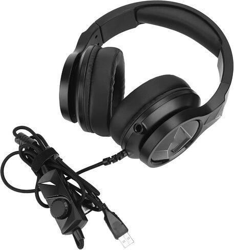 ciciglow PC Gaming Headset, Professional Gaming Headset 7.1 Surround Sound Noise Reduction Detachable Microphone RGB Lighting Effects for PC Game Player in Saudi Arabia