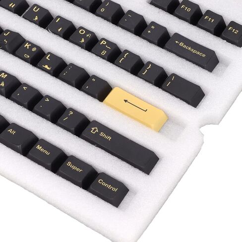 ASHATA Gaming PBT Keycaps,132 Keys Keycaps Set DIY Decorative Gaming Keycaps,Letterless Cherry Height Egyptian Pharaoh Theme,for Mechanical Keyboard in Saudi Arabia