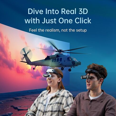 حزمة سينما GOOVIS Art XR مثبتة على الرأس - شاشة فيديو Micro-OLED مقاس 110 بوصة، خفيفة الوزن وصغيرة الحجم، رؤية مفتوحة للمهام المتعددة، تعمل مع أجهزة الكمبيوتر/iPhone16/Android/وحدات تحكم الألعاب/الأجهزة المحمولة (أسود) in Kuwait