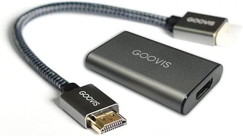 حزمة سينما GOOVIS Art XR مثبتة على الرأس - شاشة فيديو Micro-OLED مقاس 110 بوصة، خفيفة الوزن وصغيرة الحجم، رؤية مفتوحة للمهام المتعددة، تعمل مع أجهزة الكمبيوتر/iPhone16/Android/وحدات تحكم الألعاب/الأجهزة المحمولة (أسود) in Kuwait