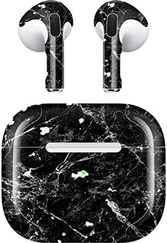 غلاف صوتي من Skinit متوافق مع Apple AirPods (الجيل الثالث، 2021) - تصميم Skinit الأصلي باللون الأسود الجرافيتي in Saudi Arabia