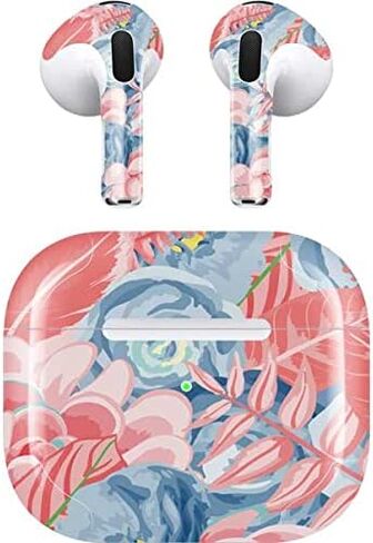 غلاف صوتي من Skinit متوافق مع Apple AirPods (الجيل الثالث، 2021) - تصميم Skinit الأصلي بتصميم زهور الربيع in Saudi Arabia